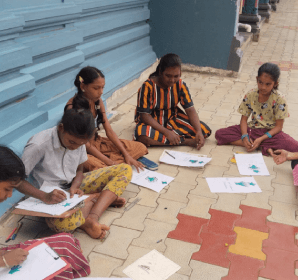 Kids reading books